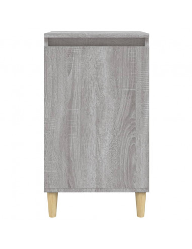 Comodino Grigio Sonoma 40x35x70 cm in Legno Multistrato