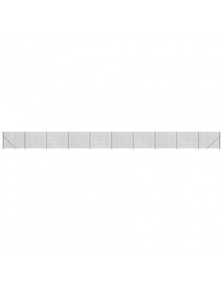Recinzione a Rete con Flangia Antracite 2x25 m