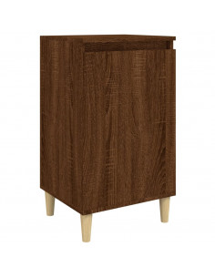 Comodino Rovere Marrone 40x35x70 cm in Legno Multistrato 2
