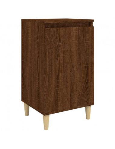 Comodino Rovere Marrone 40x35x70 cm in Legno Multistrato