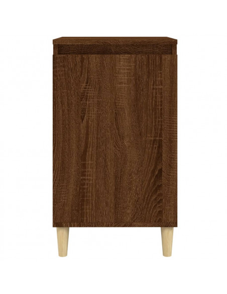 Comodino Rovere Marrone 40x35x70 cm in Legno Multistrato