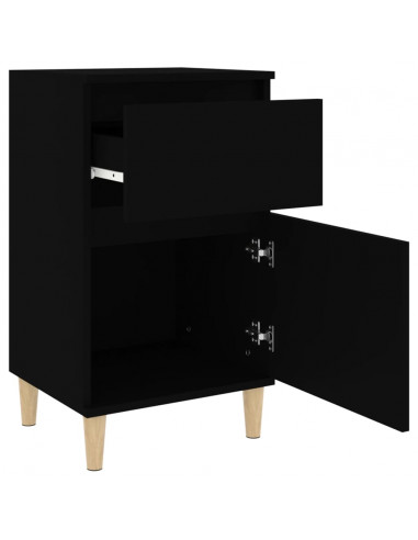 Comodino Nero 40x35x70 cm