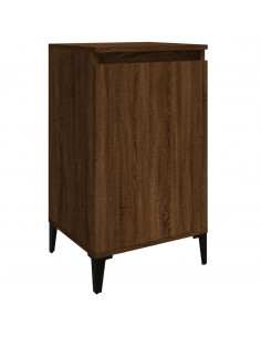 Comodino Rovere Marrone 40x35x70 cm in Legno Multistrato 2