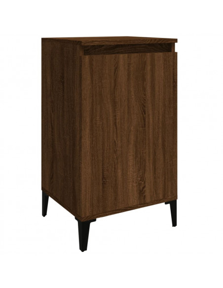 Comodino Rovere Marrone 40x35x70 cm in Legno Multistrato