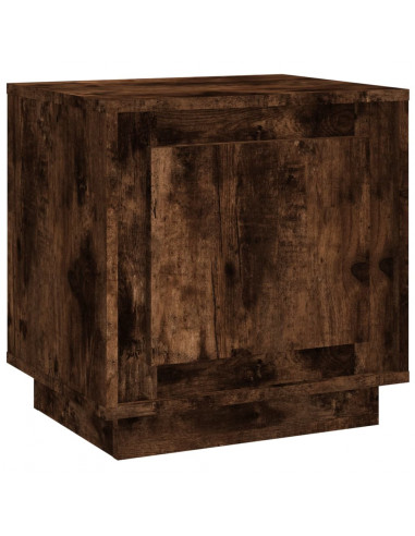 Comodino Rovere Fumo 44x35x45 cm in Legno Multistrato