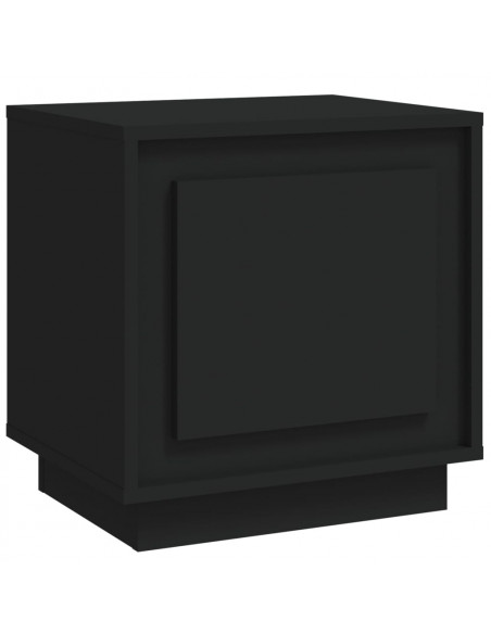 Comodino Nero 44x35x45 cm in Legno Multistrato