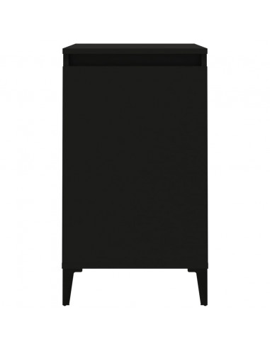 Comodini 2 pz Neri 40x35x70 cm in Legno Multistrato