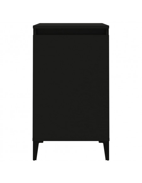 Comodini 2 pz Neri 40x35x70 cm in Legno Multistrato