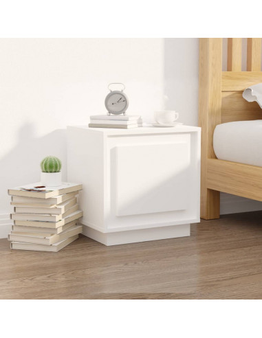 Comodini 2 pz Bianchi 44x35x45 cm in Legno Multistrato