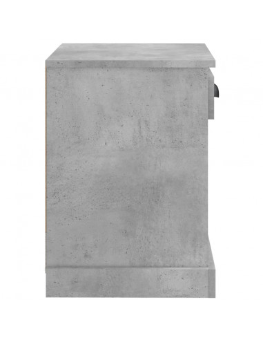 Comodini 2 pz Grigio Cemento 43x36x50 cm