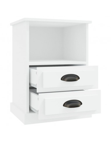 Comodini 2 pz Bianchi 43x36x60 cm