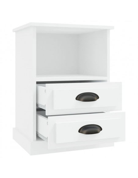 Comodini 2 pz Bianchi 43x36x60 cm