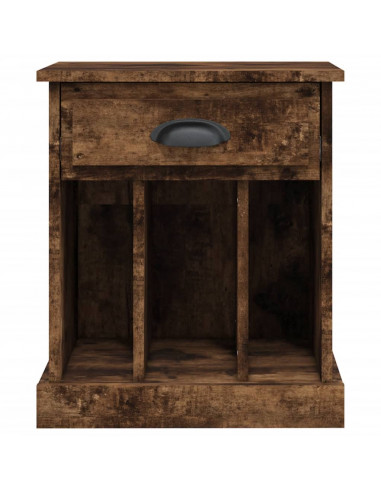 Comodini 2pz Rovere Fumo 43x36x50 cm