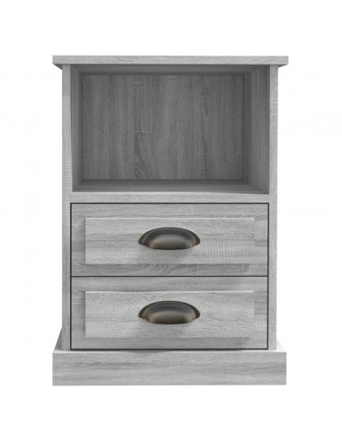 Comodini 2 pz Grigio Sonoma 43x36x60 cm