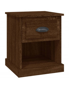 Comodino Rovere Marrone 39x39x47,5 cm in Legno Multistrato 2