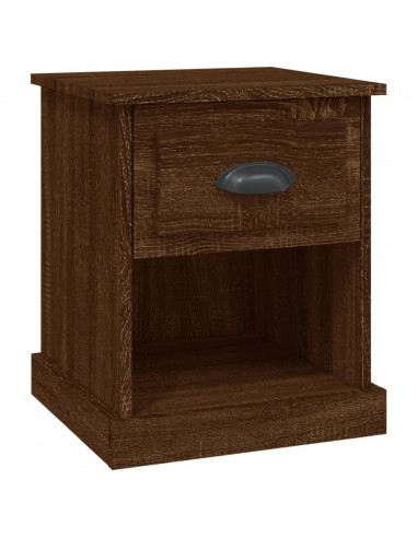 Comodino Rovere Marrone 39x39x47,5 cm in Legno Multistrato