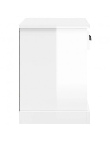 Comodini 2 pz Bianco Lucido 43x36x50 cm