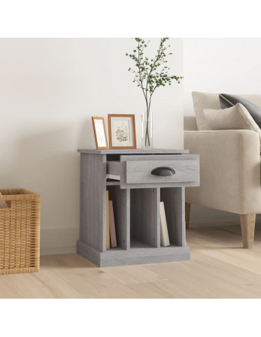 Comodino Grigio Sonoma 43x36x50 cm