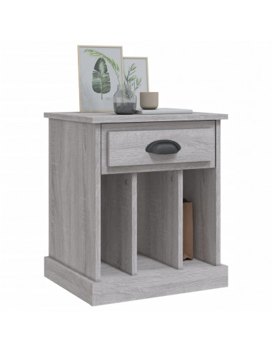 Comodino Grigio Sonoma 43x36x50 cm