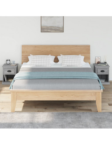 Comodini 2 pz Grigio Sonoma 39x39x47,5 cm in Legno Multistrato