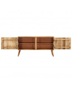 Credenza in Legno Massello di Mango 110x30x60 cm 2