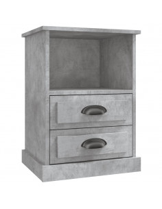 Comodino Grigio Cemento 43x36x60 cm 2