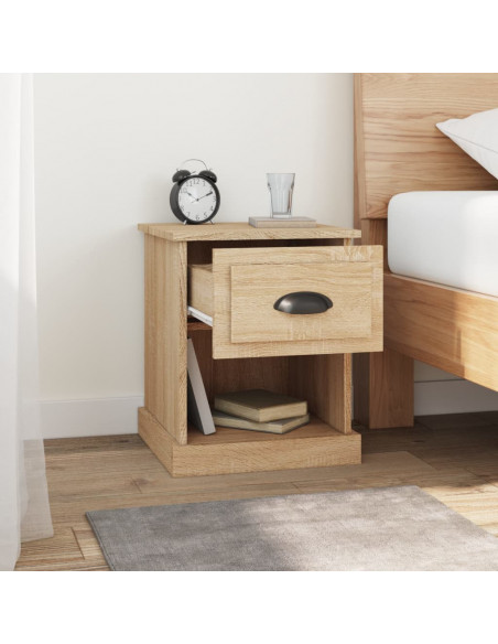Comodino Rovere Sonoma 39x39x47,5 cm in Legno Multistrato