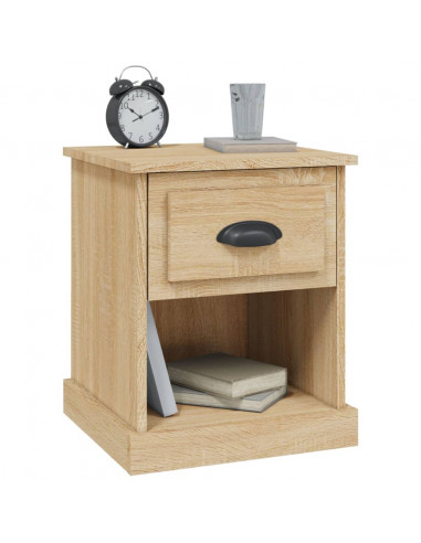 Comodino Rovere Sonoma 39x39x47,5 cm in Legno Multistrato