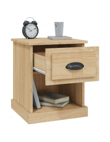 Comodino Rovere Sonoma 39x39x47,5 cm in Legno Multistrato