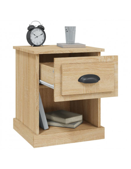 Comodino Rovere Sonoma 39x39x47,5 cm in Legno Multistrato