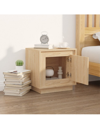 Comodino Rovere Sonoma 44x35x45 cm in Legno Multistrato