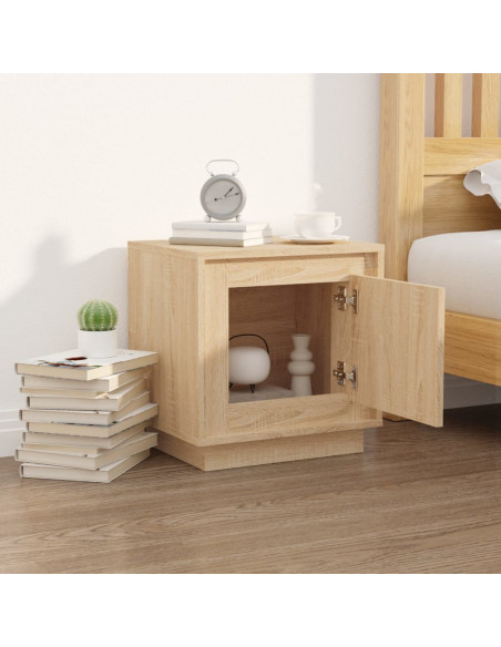 Comodino Rovere Sonoma 44x35x45 cm in Legno Multistrato