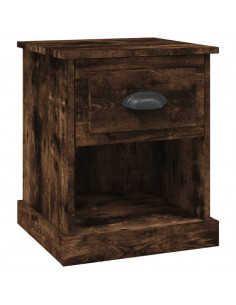 Comodino Rovere Fumo 39x39x47,5 cm in Legno Multistrato 2