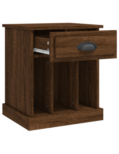 Comodini 2 pz Rovere Marrone 43x36x50 cm