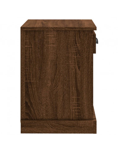 Comodini 2 pz Rovere Marrone 43x36x50 cm
