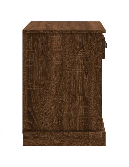 Comodini 2 pz Rovere Marrone 43x36x50 cm