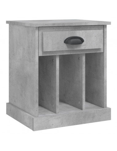 Comodino Grigio Cemento 43x36x50 cm
