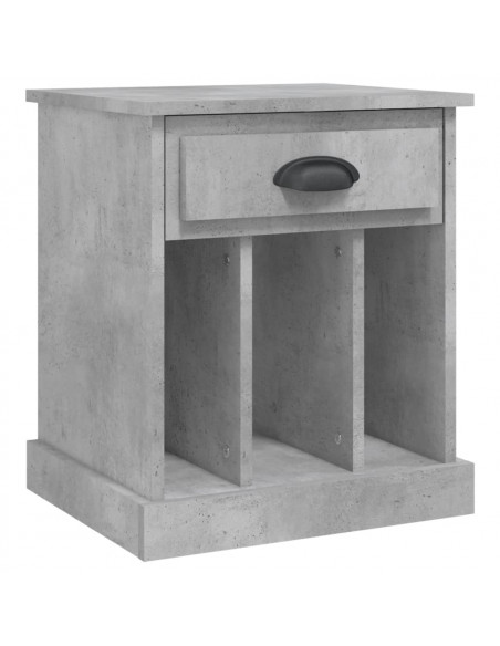 Comodino Grigio Cemento 43x36x50 cm