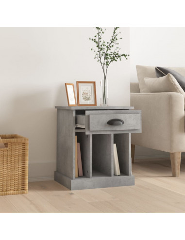 Comodino Grigio Cemento 43x36x50 cm