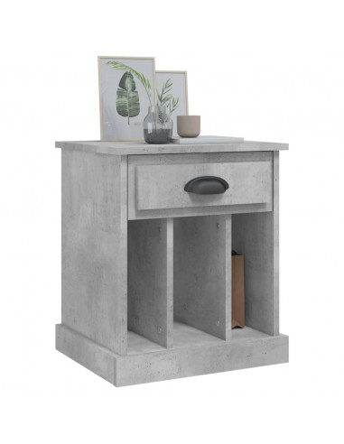 Comodino Grigio Cemento 43x36x50 cm