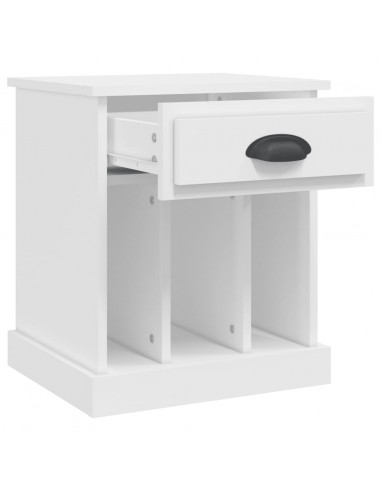 Comodini 2 pz Bianchi 43x36x50 cm