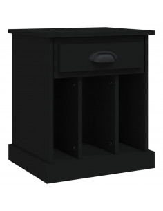Comodino Nero 43x36x50 cm 2