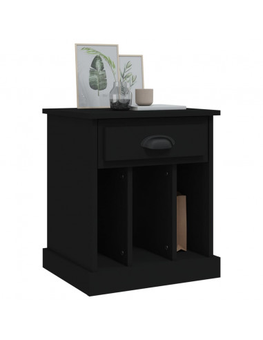 Comodino Nero 43x36x50 cm