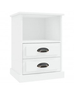 Comodino Bianco 43x36x60 cm 2