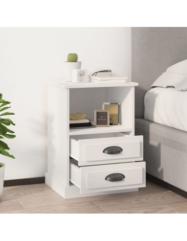 Comodino Bianco 43x36x60 cm