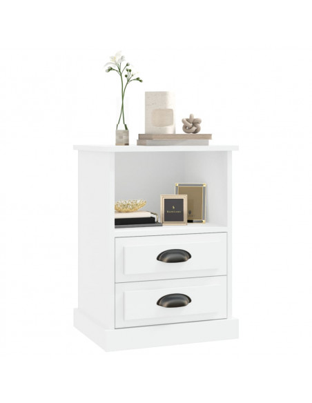 Comodino Bianco 43x36x60 cm