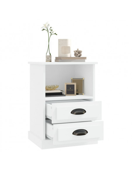 Comodino Bianco 43x36x60 cm