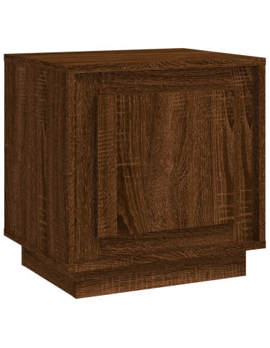 Comodino Rovere Marrone 44x35x45 cm in Legno Multistrato