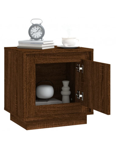 Comodino Rovere Marrone 44x35x45 cm in Legno Multistrato