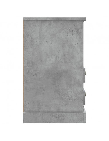 Comodini 2 pz Grigio Cemento 43x36x60 cm